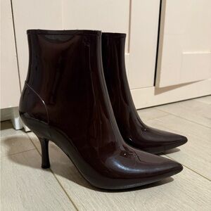 Jeffrey Campbell Butgundy Heeled Boots